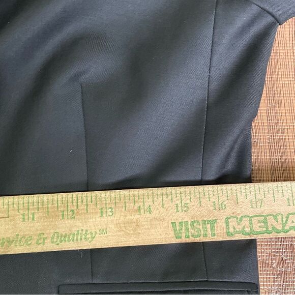 J.‎ Crew Two Button Jacket Blazer in Super 120s Wool Size 8 Black 23346 - Picture 7 of 11